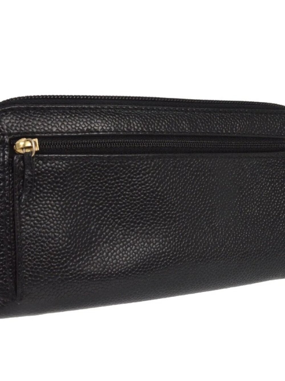 Chanel Black Calfskin Zip Around Wallet - Picture 2 of 7